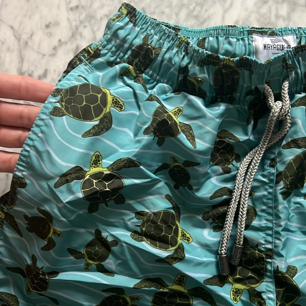 Swim Trunks w/ Turtle Design - Picture 2 of 4